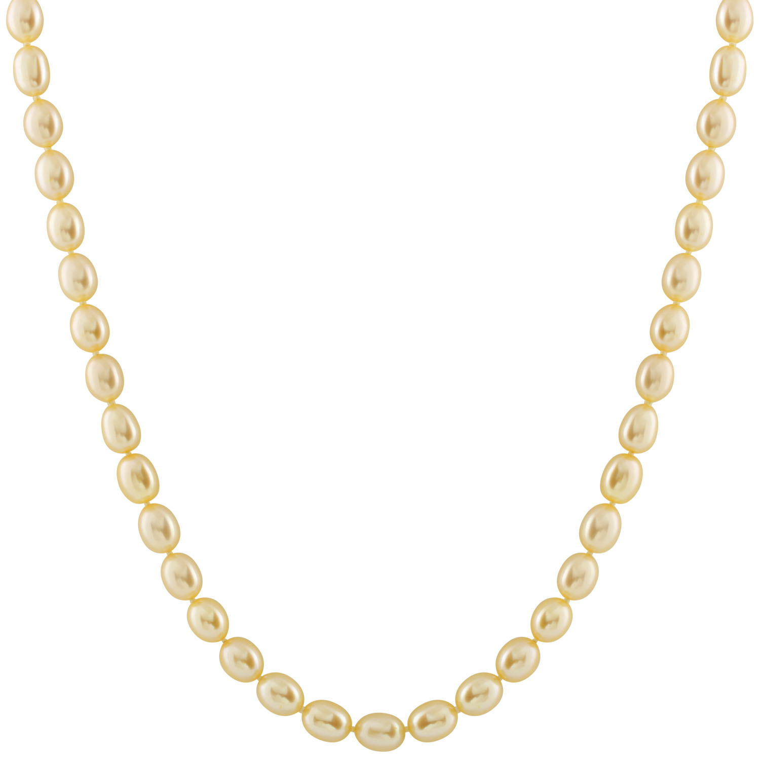 New rice pearl necklace