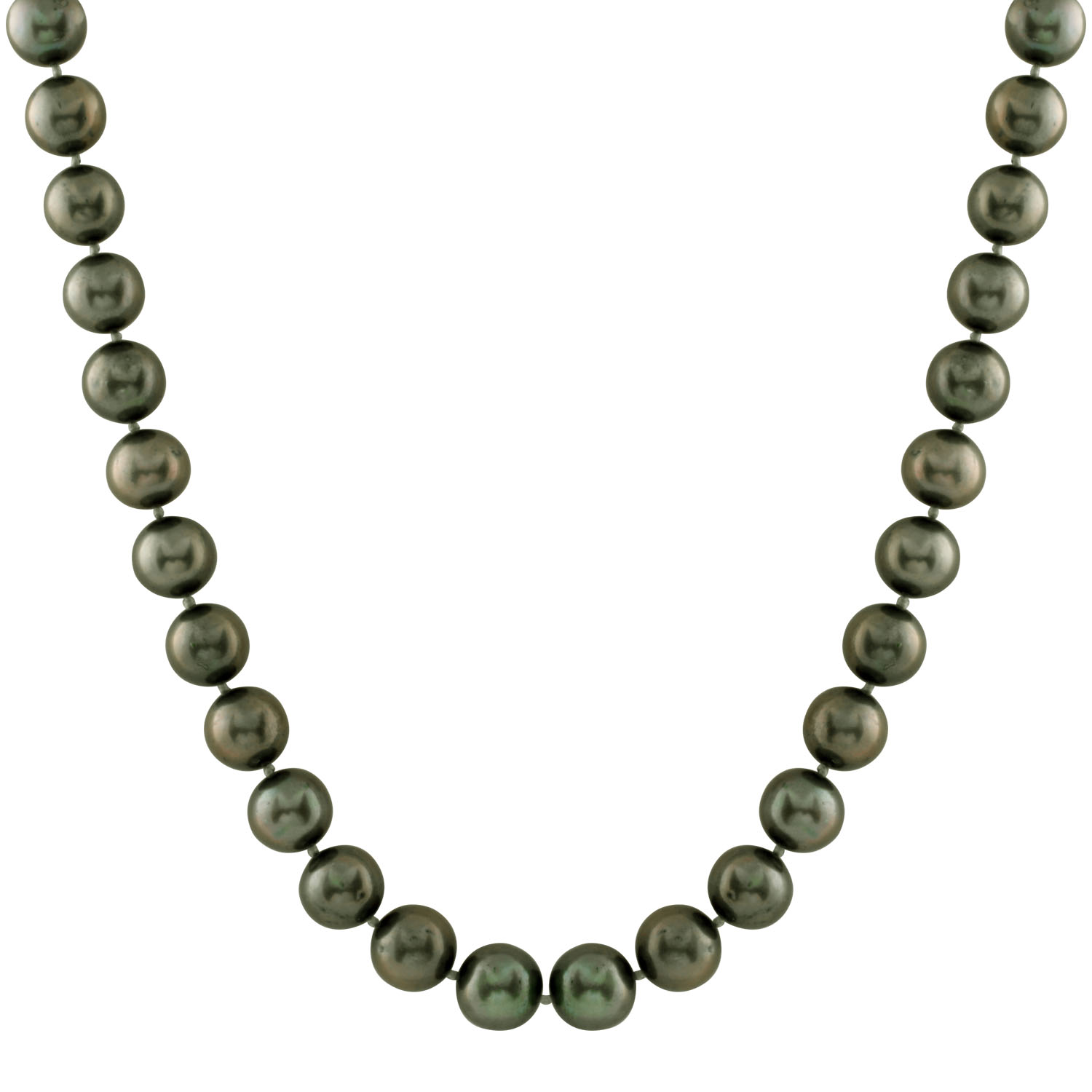 New green pearl necklace