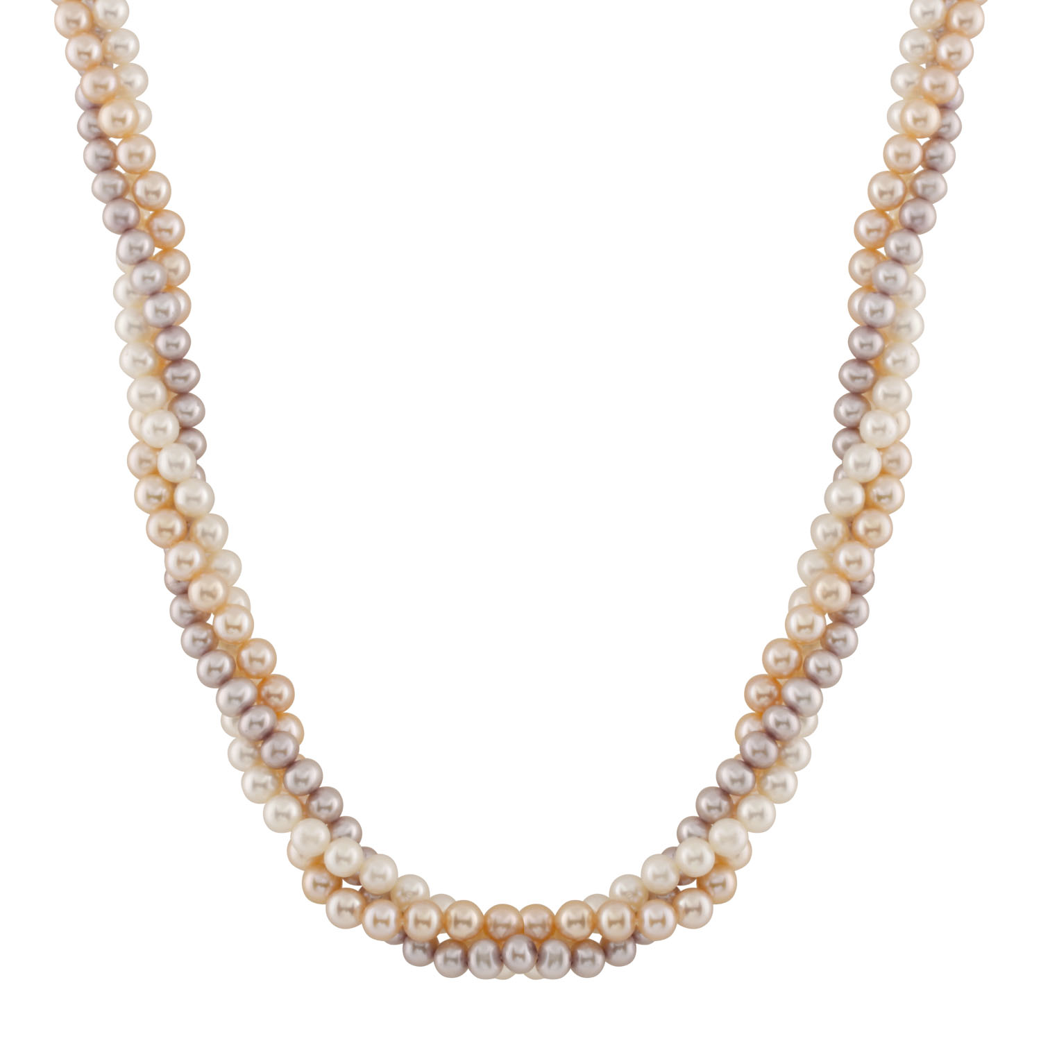 New multi-rows necklace with gold clasp